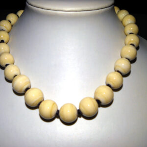 Collane in Vetro di Murano trenta perle colore beige