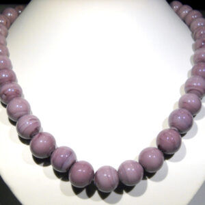 Collane in Vetro di Murano trenta perle colore viola